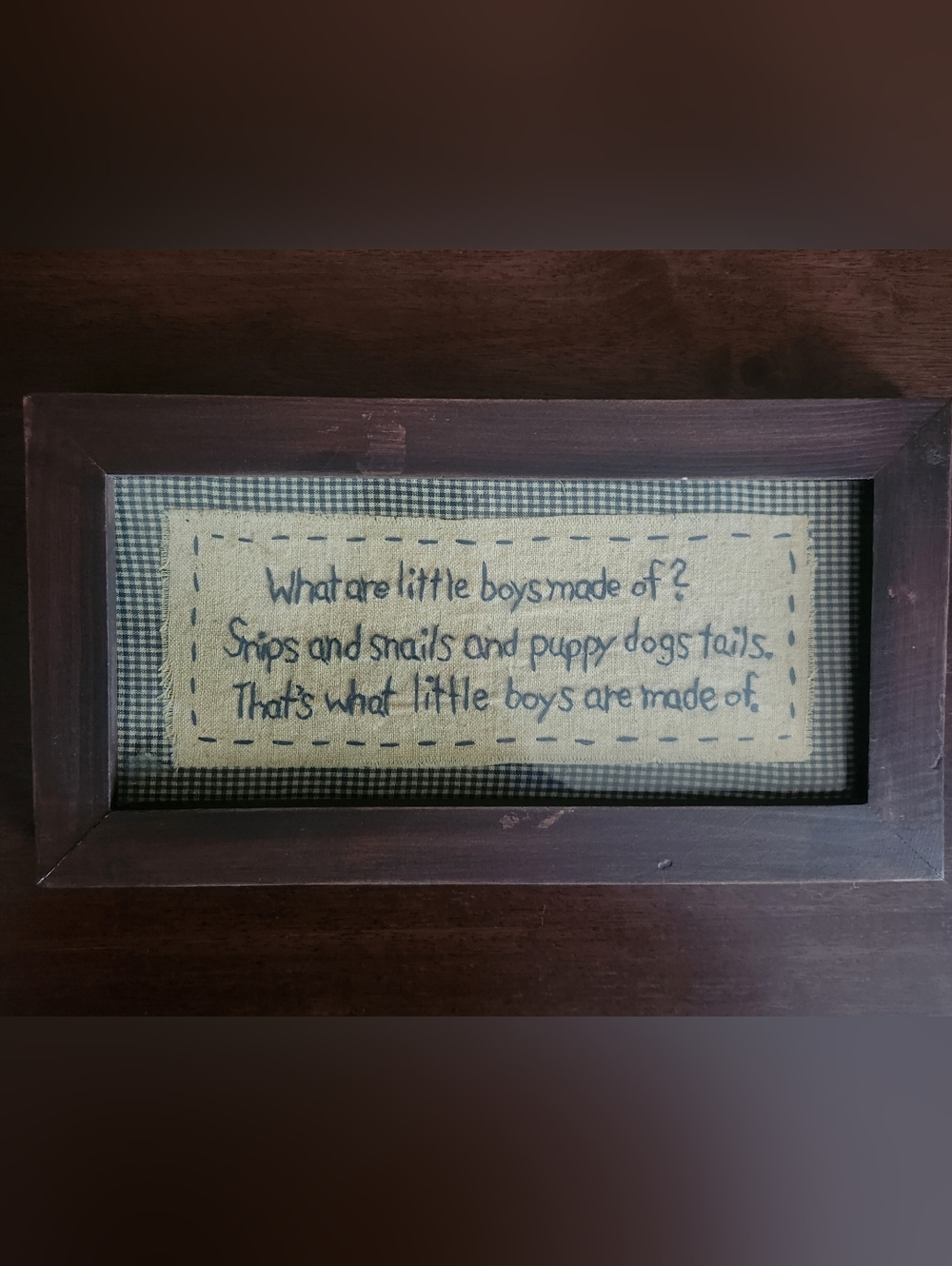 Framed Rustic Boys Wall Art - Brown, Beige & Navy